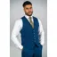 Cavani Orson Tweed Waistcoat Blue 